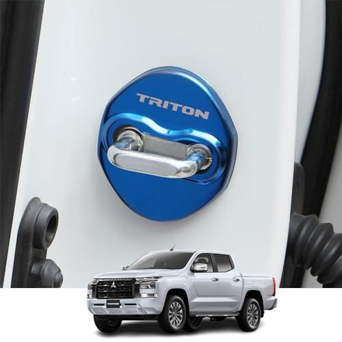 Kakash 三菱専用ステンレスドアロックカバー 保護バックルカバー 防錆 ラッチストップ インテリ...