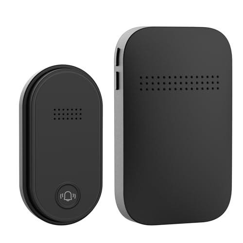 ワイヤレスチャイム 自動発電 玄関チャイム 電池不要 防水防塵 工事不要 38曲 4段階音量調節 1...