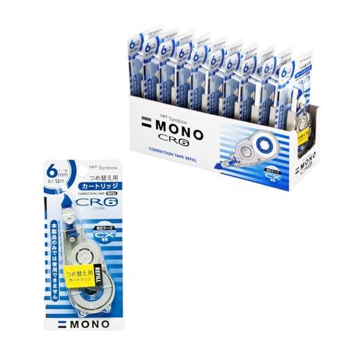 トンボ鉛筆 修正テープ MONO モノCX用カートリッジ 6mm (CT-CX6 用つめ替え) 10...