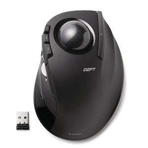 エレコム マウス ワイヤレス (レシーバー付属) トラックボール 人差し指用 8ボタン ブラック M-DT2DRBK｜kirelab-net