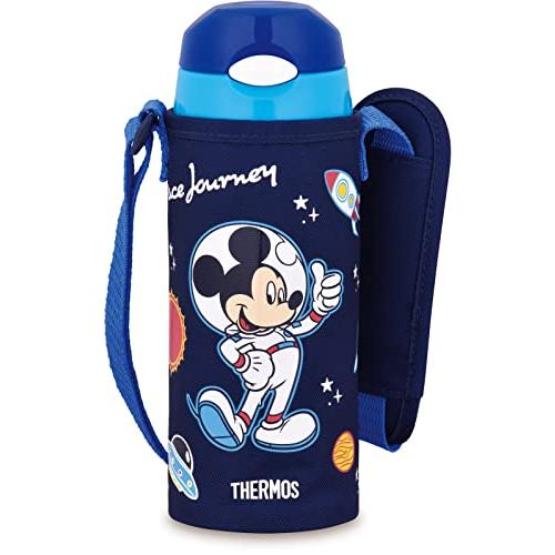 サーモス 水筒 真空断熱ストローボトル 400ml ミッキー ネイビーブルー 子供用 通園通学 保冷...