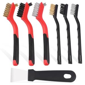 IROKCAKPT ワイヤーブラシ 7本組セット 掃除用ブラシ(真鍮/ステンレス/ナイロン)チャンネルブラシ水廻り コンロ 汚れ落とし 錆び取｜kirelab-net