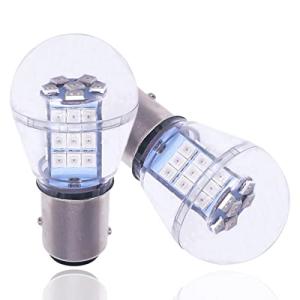 HooMoo S25 LED ダブル 1157 BAY15D P21/5W ブレーキランプ ストップランプ レッド 赤 純正球サイズ 段違いピン｜kirelab-net
