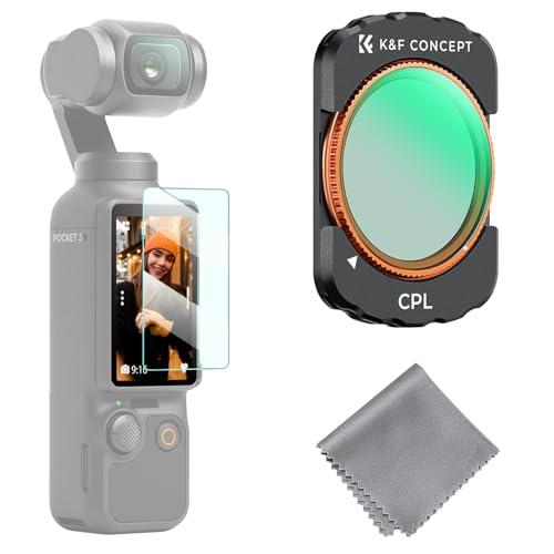K&amp;F CONCEPT D*I OSMO Pocket 3用 CPLフィルター偏光フィルター 磁気着...