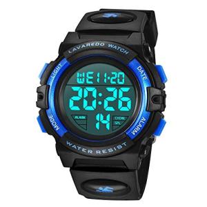 IN Shop 子供腕時計 男の子 デジタル ボーイズスポーツウォッチ アウトドア多機能50m防水 アラート 日付曜日表示 デュアルタイム LE｜kirelab-net