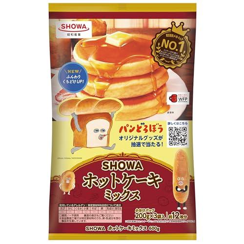 昭和産業 SHOWA ホットケーキミックス 600g ×5個 （パンどろぼうパッケージ）