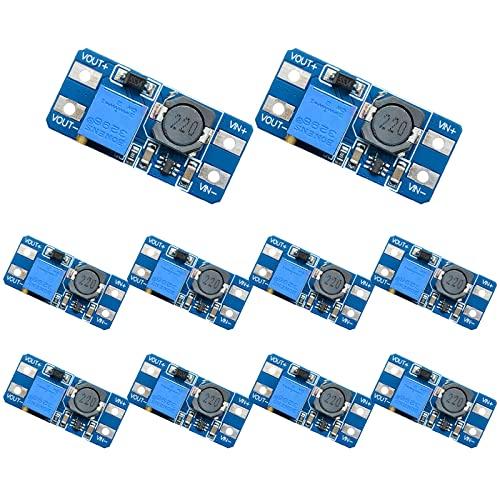 DC-DC MT3608 10個セット ブーストステップアップ 昇圧型 転換モジュール 2A 2V-...
