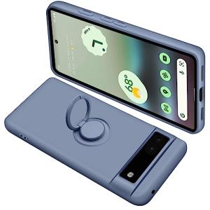 ONETIAOLONG Google Pixel6A ケース リング付き シリコン 耐衝撃 グーグル ピクセル 6A リング カバー 全面保護｜kirelab-net