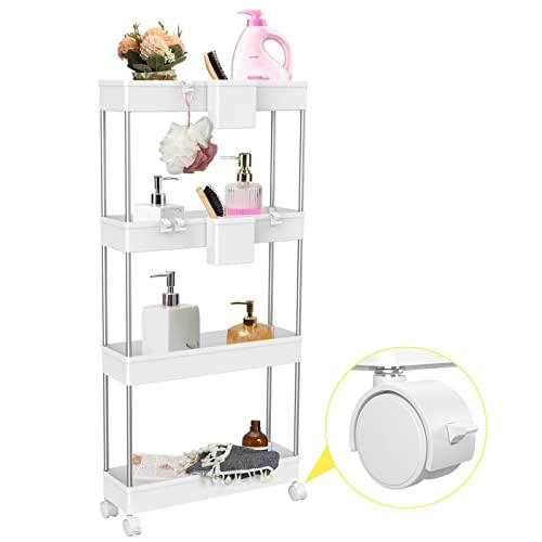 Goowin キッチンワゴン キャスター付き 12cm パイプステンレス製 キッチン 収納 洗濯機 ...