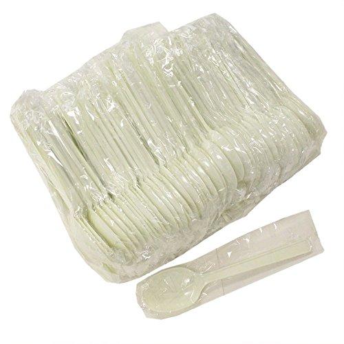 中村 スプーン 業務用 プラスチック 100本入り 16cm