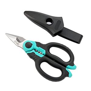 C.Jet Tool 電工ハサミ ステンレス鋼製 電気技師 電気工事用ハサミ 金属 電気ケーブル ワイヤー ストリッパー 切断工具 多用途タイプ｜kirelab-net