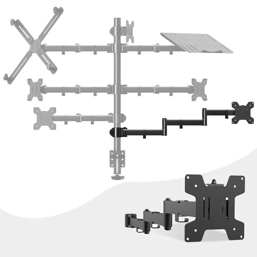 suptek 支柱取付け 6軸 シングルモニターアーム ディスプレイアーム ポール取り付け 13-2...
