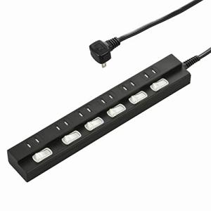 オーム(OHM) 雷に強い節電タップ 6個口 3m 黒 [品番]00-6946｜kirelab-net