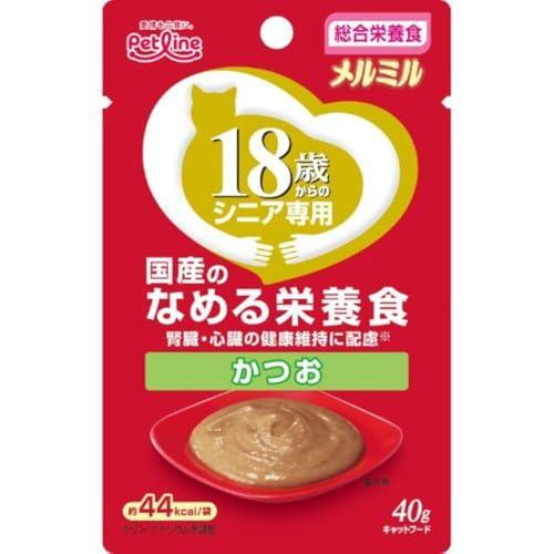 キャネット メルミル キャットフード 18歳から かつお総合栄養食/国産 40g×12個 (まとめ買...
