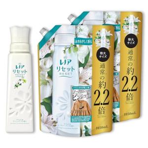 レノア リセット 柔軟剤 ヤマユリ&グリーンブーケの香り 本体 570mL+詰め替え 1050mL×2袋 まとめ買い｜kirelab-net