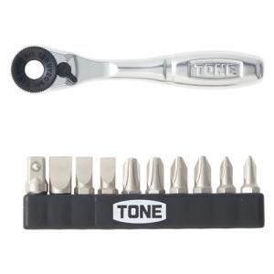 トネ(TONE) ビットラチェットセット BR10S ビット差込 &6.35mm(1/4) 内容11点｜kirelab-net