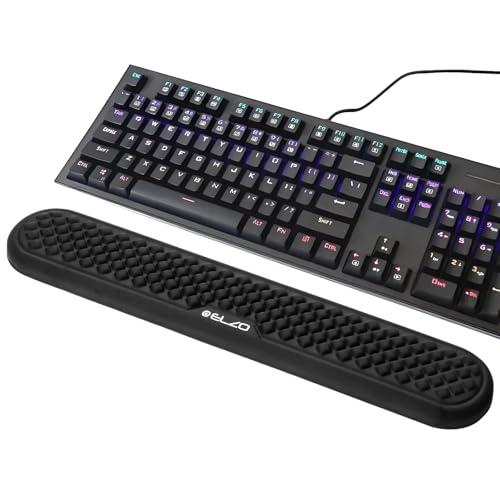 Elzoキーボードリストレスト キーボード クッション水波紋状手首 メモリーフォーム材質 疲労軽減 ...