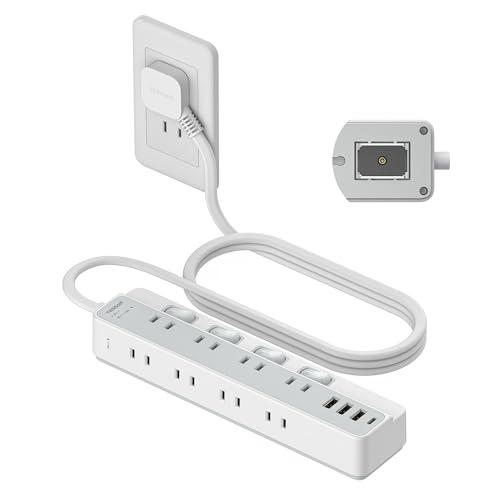 電源タップ マグネット 延長コード 2m 薄型プラグ たこあし コンセント usb付き テーブルタッ...