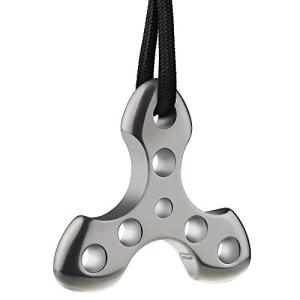 TISUR チタン キーホルダ 軽量 三角形 マルチーツール 便利 EDC ツール アウトドア コンパクト (シルバー)｜kirelab-net
