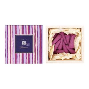 日本香堂(Nippon Kodo) かゆらぎ 藤 コーン 12個入 香立付 ホワイト 12個 (x 1)｜kirelab-net