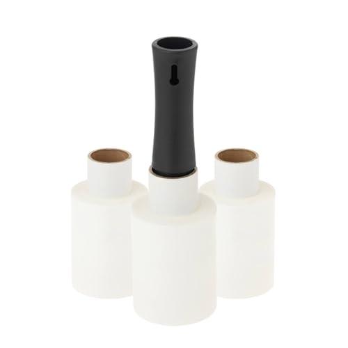 APMジャパン 梱包用ラップ（ミニストレッチフィルム） らくらくハンディラップ100 カラー Whi...