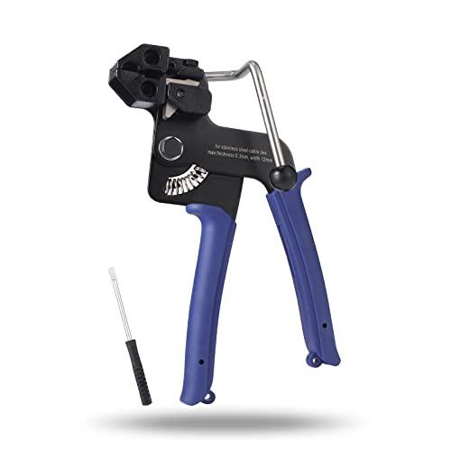 SCITOOLS ステンレス結束バンド締付専用工具 片手操作タイプ 締め付け工具 締め込みと取り外し...