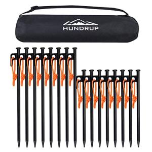 HUNDRUP強化版 ペグ 20cm/25cm/30cm/40cm 10本/16本 ペグセット 鍛造