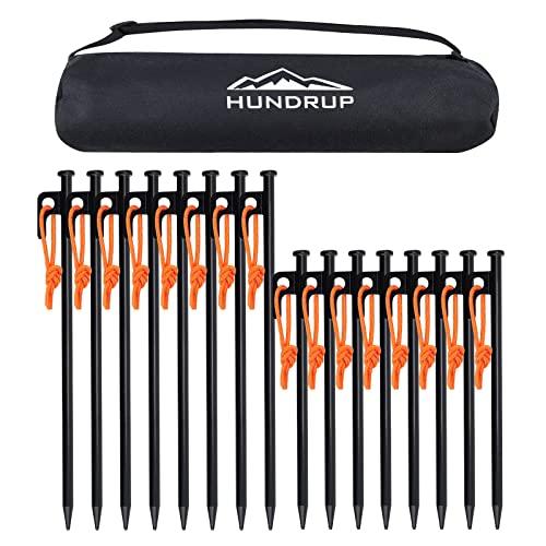 HUNDRUP強化版 ペグ 20cm/25cm/30cm/40cm 10本/16本 ペグセット 鍛造...