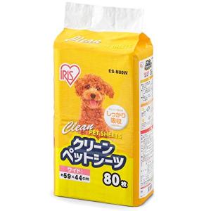 アイリスオーヤマ ペットシーツ 超薄型 1回使い捨て 抗菌 消臭 小型犬・中型犬 ワイド 80枚入｜kirelab-net