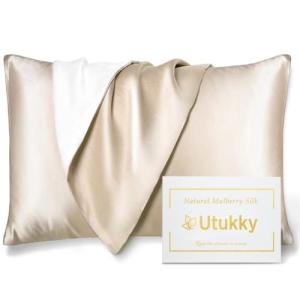 Utukky シルク枕カバーTVで紹介まくらカバー 片面シルク枕カバー 35×50cm 封筒式枕カバー シルクピローケース テンセル 洗える 寝｜kirelab-net