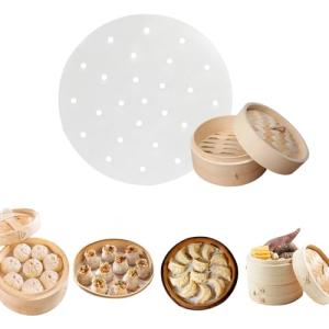 aninako 100枚入り 丸型 せいろ シート 蒸籠シート セイロ 15cm/18cm/20cm/24cm/26cmシート ペーパー 中華セ｜kirelab-net