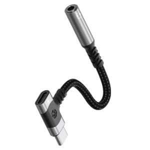 タイプC イヤホンジャック 変換アダプタ 2in1 Type-C to Aux 3.5mm 変換 ケーブル オーディオアダプタ 二股 充電同時｜kirelab-net