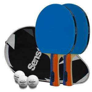 Senston 卓球セット 卓球ラケット 2本、ポータブルバッグ1個 、ピンポン球3個 つ 初心者 中高級プレイヤーのトレーニング、試合｜kirelab-net
