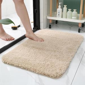 HOUSERAN お風呂マット バスマット 50x80cm 丸洗い 速乾 足拭きマット 洗面所 浴室 玄関 足ふき マイクロファイバー 滑り止め｜kirelab-net