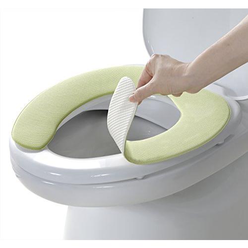 日本製 消臭 洗えるサンコー ずれない さらっとタイプ トイレ 便座カバー 便座シート 6mm グリ...