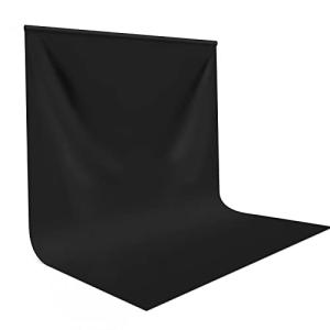 Hemmotop 暗幕 黒布 背景 3m x 3m 撮影布 黒 無反射 と反射面があり 撮影 背景 大判 ポリエステル 袋縫い 背景スタンド ポ｜kirelab-net