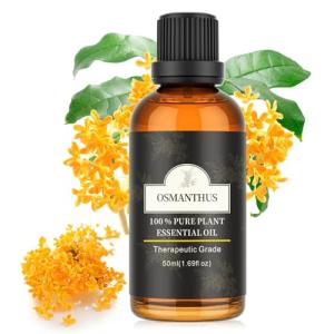 Poven 金木犀 エッセンシャルオイル 50ml 天然100％ 金木犀精油 ナチュラル アロマオイル アロマディフューザー／加湿器用 Osma｜kirelab-net
