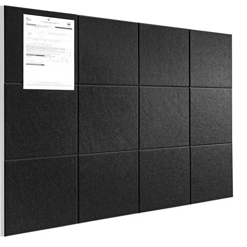 Tyorui コルクボード ブラック 90×120cm 壁に貼る フェルトボード DIYコルクボード...