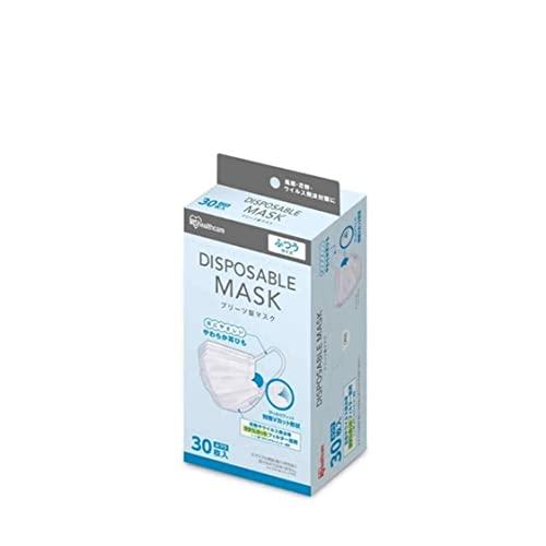 [アイリスオーヤマ] マスク 不織布 プリーツマスク 30枚入 ふつうサイズ ディスポーザブルマスク...