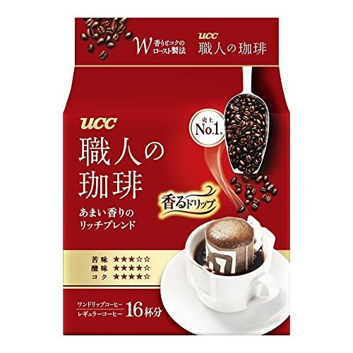 UCC 職人の珈琲 ドリップコーヒー あまい香りのリッチブレンド 16杯×3個
