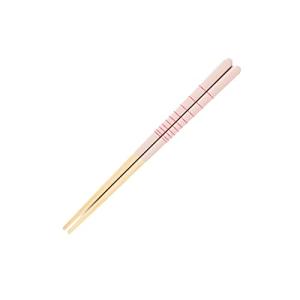 テレビで紹介されました 藤栄(FUJIEI) ほんとうにすべらないお箸 子供用18cm スモークラインピンク 箸職人が作る塗り箸 日本製 食洗器｜kirelab-net