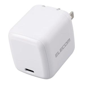 エレコム 充電器 65W USB PD対応 小型 Type-C 1ポート PPS対応 GaN II採用 PSE認証 ホワイト iPhone 16｜kirelab-net