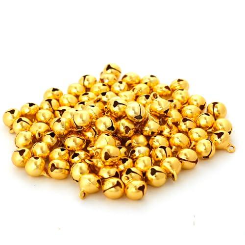 [Proooooces] 鈴 ベル 手芸 100個入り 8mm ハンドメイド ゴールド 金鈴 スズ ...