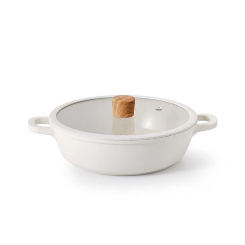 SENSARTE 両手鍋 24cm セラミック IH対応 ガス対応 卓上鍋 すき焼き鍋 一品万能 煮...