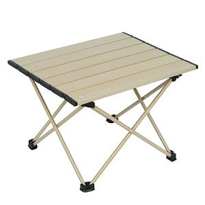 Rock Cloud キャンプテーブル 折りたたみ 41x35cm アルミ ロールテーブル コンパクト 超軽量 アウトドア 運動会 BBQ ハイ｜kirelab-net