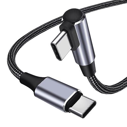 USB Type C ケーブル L字 100W/5A PD対応 QC 4.0急速充電 高速データ転送...