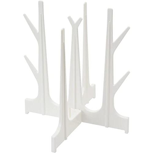 マーナ (marna) ポリプロピレン ボトル水切りスタンド ( ホワイト / スリム ) 折り畳み...