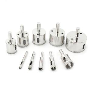 ダイヤモンドホールソー コアビット ガラス タイル 穴あけ 超硬 ホルソー セット 陶器 硝子 レンガ ライル 木材 大理石 ガラス 穴あけ 切｜kirelab-net