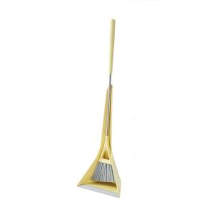 ティディ(Tidy) Sweep スウィープコンパクト ホーキ＆ちりとりセット レモン 玄関・ベランダ用 CL-665-540-6 日本製｜kirelab-net