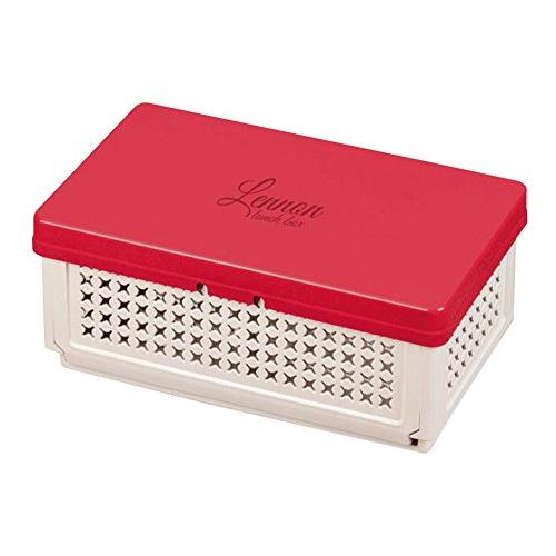 パール金属 レノン 折りたたみ ランチ ボックス 仕切付 レッド 日本製使用時:幅175×奥行105...
